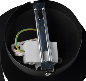 Plafoniera moderna con paralume a spirale nero - Scroll