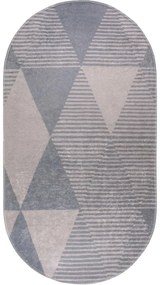 Tappeto lavabile grigio 120x180 cm Oval - Vitaus