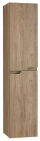 Colonna da bagno sospesa moderno BORA a 2 ante ROVERE NODI
