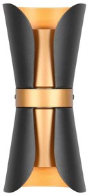 Lampada da parete in colore nero-bronzo Coat - Trio