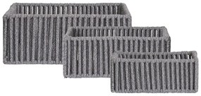 Cestini in stoffa in set da 3 36x26x14 cm Arese - House Nordic