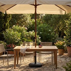 DOMINUS - ombrellone da giardino palo centrale in legno 3 x 3 m