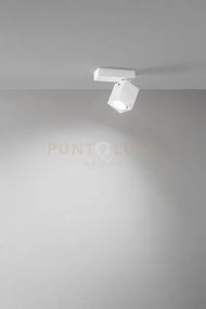 Faretto oddy in alluminio colore bianco 6x6x8cm attacco gu10 orient...
