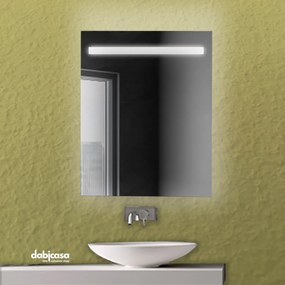 Specchio "Line" 50x70 Cm C/Fascia Led Superiore