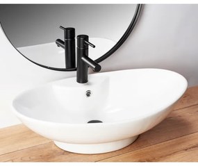 REA-U0160 - Lavabo da appoggio ROSA 38,5x58,5 cm ceramica/bianco lucido
