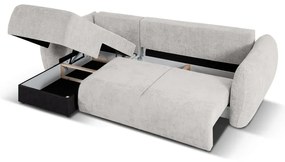 Divano angolare grigio chiaro (angolo sinistro) Matera - Cosmopolitan Design