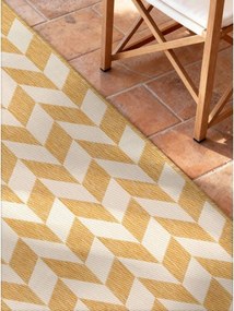 Passatoia da interno ed esterno giallo ocra/color crema 80x200 cm Haringey Terrick – Ted Baker