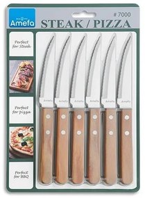 Set Pizza Amefa - Pizza Coltello Bistecca 6pz