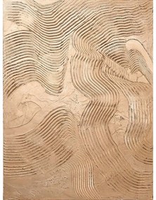 Quadro dipinto a mano 88x118 cm Metallic Brown - Malerifabrikken