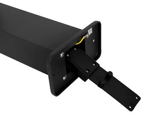 Lampada da esterno a stelo industriale nera 80 cm IP44 - Baleno