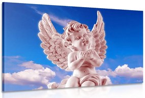 Quadro su tela – Angioletto attento rosa nel cielo