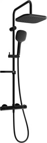 Mexen KX33 set doccia esterno con soffione e miscelatore termostatico, nero - 771503391-70