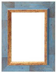 Cornice Firenze blu opaco per foto da 70x100 cm