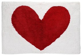 Tappetino per il bagno rosso/bianco 50x80 cm Heart – Rex London