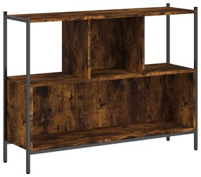 Libreria rovere fumo 102x28x77,5 cm in legno multistrato