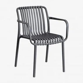 Confezione da 2 sedie da giardino Wendell con braccioli Grigio - Sklum