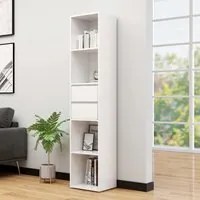 Libreria Bianco Lucido 36x30x171 cm in Truciolato 802873