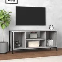 Mobile TV Grigio Sonoma 102x35x45 cm in Legno Multistrato 826288