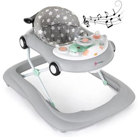 PETITE&MARS - Culla con melodia  CABRIO grigia