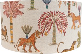 Paralume in tessuto multicolore con stampa animalier 50/50/25