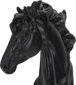Cavallo Nero E Oro Cm 14X11X27