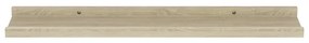 Mensole da parete 4 pz rovere sonoma 60x9x3 cm