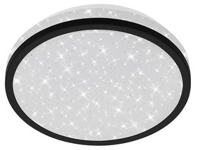 Plafoniera Moderna Nigra Metallo Bianco Led Integrato 10W 4000K