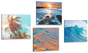 Set di quadri – Paesaggio marino affascinante