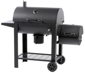 Fieldmann - Griglia a carbone con affumicatoio nero