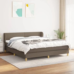 Giroletto A Molle Con Materasso Tortora 160x200 Cm İn Tessuto /