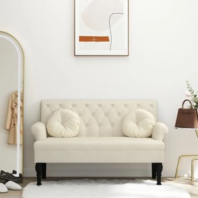 Panca Con Schienale 120x62x75,5 Cm İn Lino /
