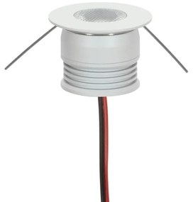 Faretto Segnapasso LED 3W IP44 Bianco 25° 220V Colore Bianco Caldo 3.000K