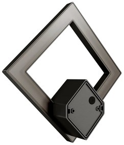 Applique LED da Esterno Quadrata 12W IP65 CCT con LED OSRAM - Antracite