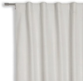 Tenda Linen 60 bianco anti-rumore e termico, passanti nascosti 140x300 cm