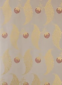 Farrow & Ball Carta da parati Rosslyn - Charleston Gray/ Gold/ Eating Room Red