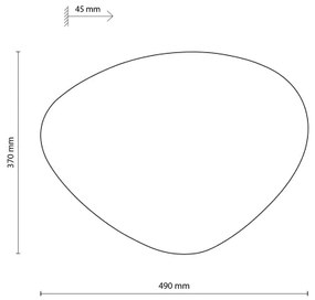 Applique STONE 3xG9/8W/230V 37x49 cm nero