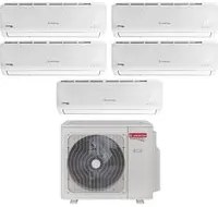 Climatizzatore Condizionatore Ariston Penta Split Inverter serie PRIOS 9+9+9+12+12 con PENTA 121 XD0C-O R-32 Wi-Fi Optional 9000+9000+9000+12000+12000