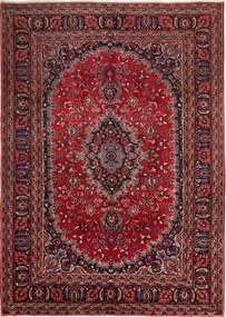 Mashad Tappeto 290 x 210 Rosso (Iran) Annodato A Mano