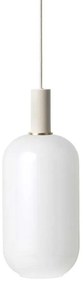 Ferm Living - Collect Lampada a Sospensione Opale Alto Basso Grigio Chiaro ferm LIVING