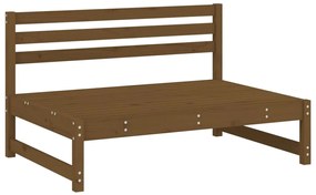 Set Salotto da Giardino 6 pz Miele in Legno Massello di Pino