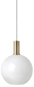 Collect Lampada a Sospensione Opale Sfera Basso Ottone - Ferm Living