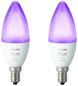 SET 2x Lampadine LED dimmerabili Philips Hue WHITE AND COLOR E14/5,3W/230V