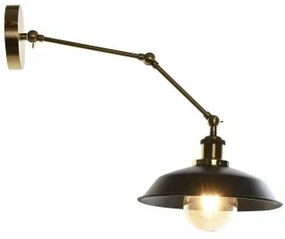 Lampada da Parete DKD Home Decor Nero Dorato Metallo 50 W Vintage 220 V 26 x 53 x 23 cm