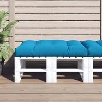 Cuscino per Pallet Blu 120x80x12 cm in Tessuto 314416