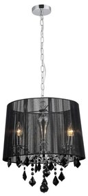 ITALUX MDM-2572/3 BK - Lampadario a sospensione con catena CORNELIA 3xE14/40W/230V