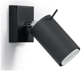 Faretto nero 8x10 cm Etna – Sollux