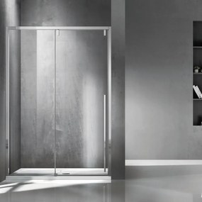 Porta doccia scorrevole 140cm vetro 8mm altezza 200h | KSA4000 - KAMALU