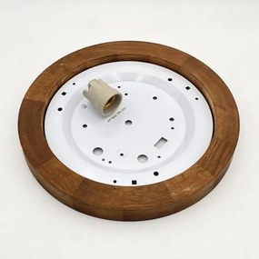 Brilagi - LED Plafoniera BELLADONNA 1xE27/15W/230V diametro 30 cm bianco/quercia ciliegio