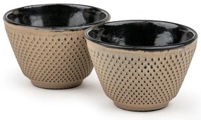 Tazzine in set beige in ghisa 2 pz 100 ml Xilin – Bredemeijer