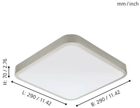 Eglo 96231 - Lampada da bagno a LED MANILVA LED/16W/230V IP44